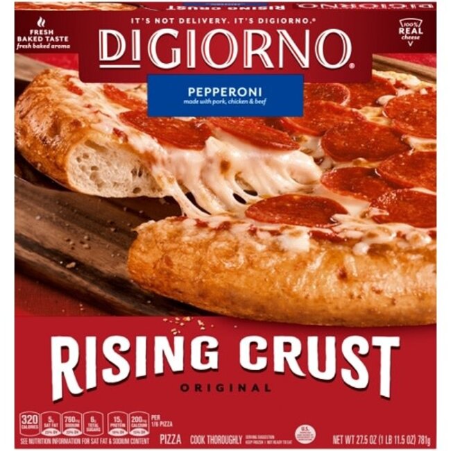 Digiorno Pizza Pepperoni Rising Crust, 12 in, 12 ct