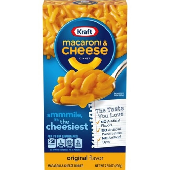 Kraft Mac & Cheese Dinner, 7.25 oz
