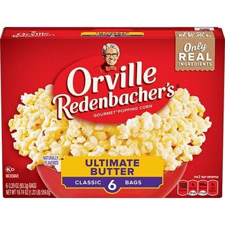 Orville Redenbacher Orville Redenbacher's Ultimate Butter Microwave Popcorn Bags, 19.75 oz, 6 ct
