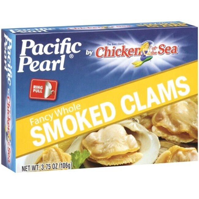 Pacific Pearl Baby Smoked Clams, 3.75 oz, 12 ct