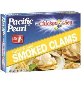 Pacific Pearl Pacific Pearl Baby Smoked Clams, 3.75 oz