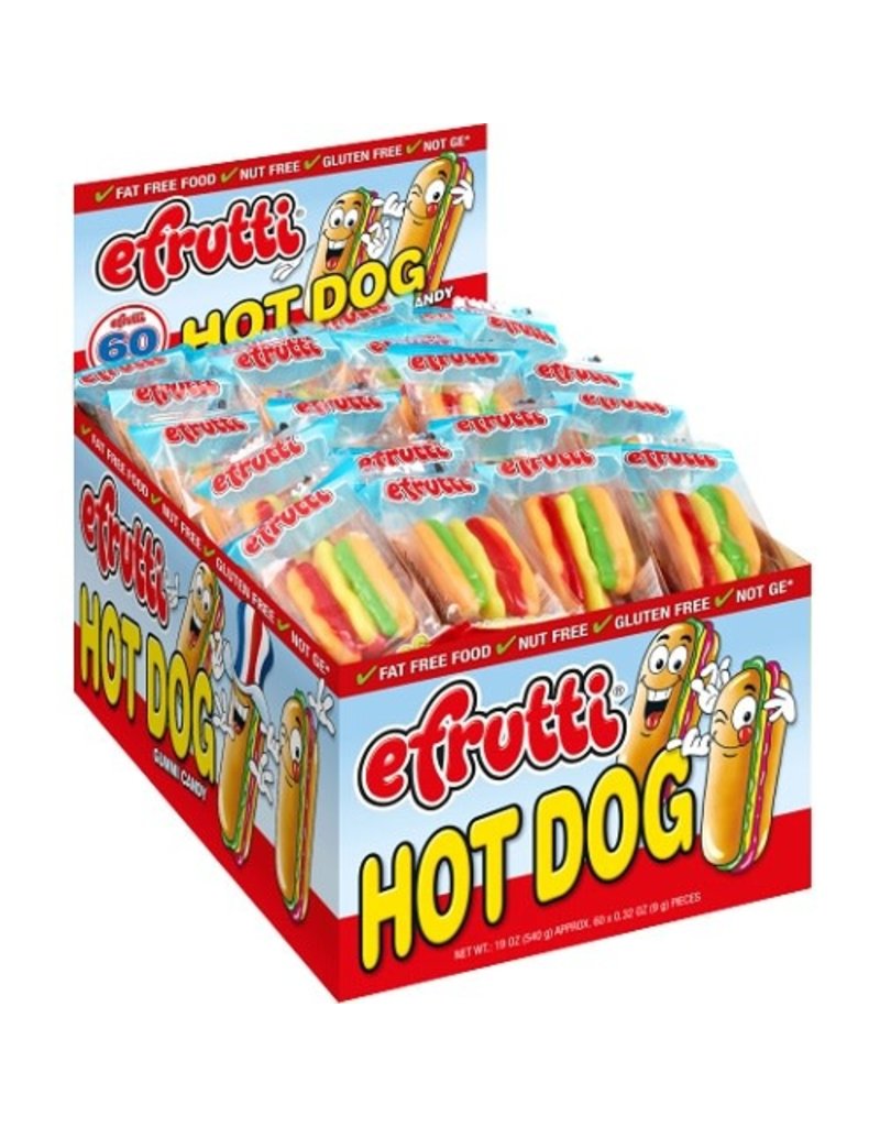 E Frutti E Frutti Gummi Hot Dog, 60 ct