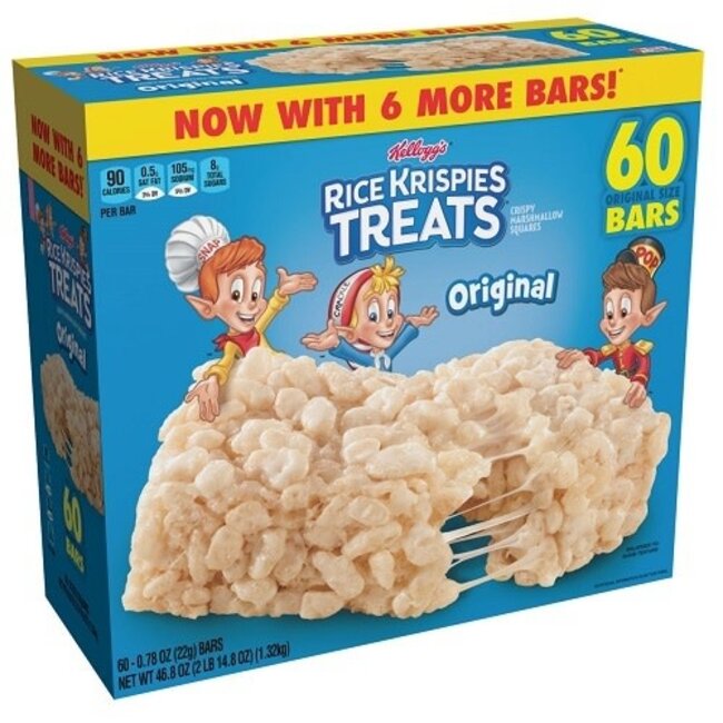 Kellogg's Rice Krispies Treats, 60 ct