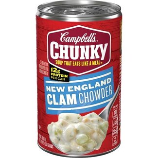 Campbell's Campbells Soup Chunky New England Clam Chowder, 18.8 oz