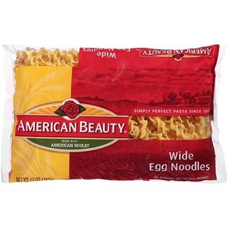 American Beauty American Beauty Noodles Egg Wide, 12 oz, 12 ct