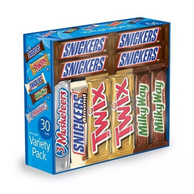 Mars Candy Bar Variety Pack, 30 ct