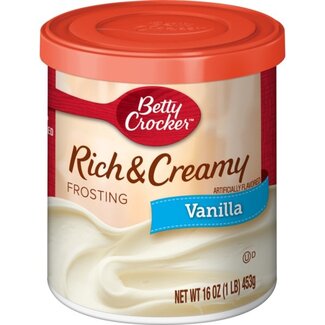 Betty Crocker Betty Crocker Frosting Rich & Creamy Vanilla, 16 oz, 8 ct