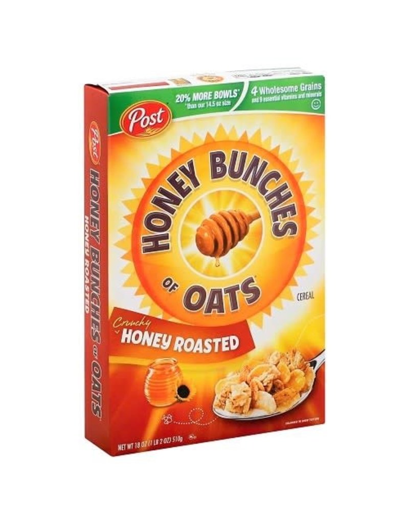 Post Post Honey Bunches Of Oats Honey Roasted, 18 oz