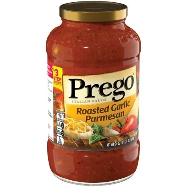 Prego Garlic Parmesan Pasta Sauce, 24 oz, 12 ct