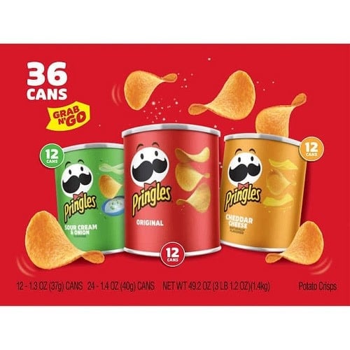 Pringles Grab & Go Variety Pack, 36 ct - Span Elite