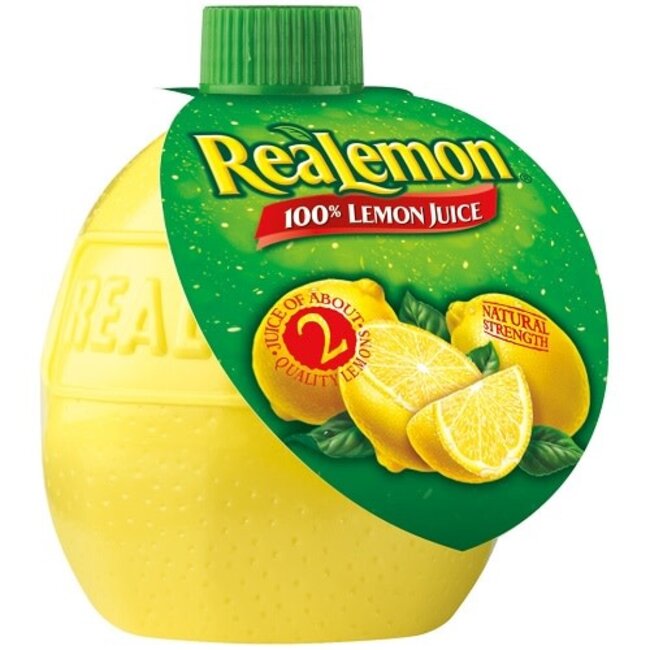 Realemon 100% Lemon Juice, 2.5 oz, 24 ct