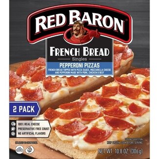 Red Baron Red Baron French Bread Pepperoni Pizza, 10.8 oz, 12 ct