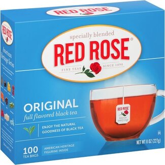 Red Rose Red Rose Tea Bags 100 ct, 8 oz, (Pack of 12)