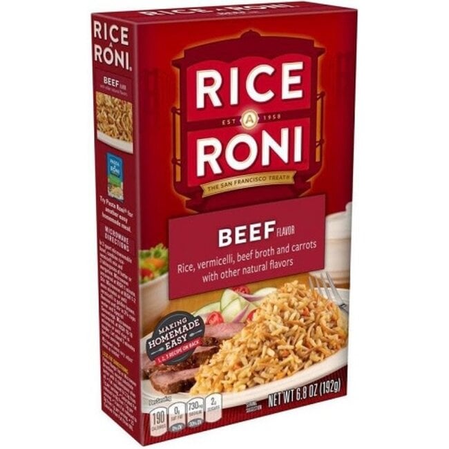 Rice A Roni Beef, 6.8 oz, 12 ct