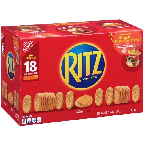 Ritz Crackers Big Box, 18 pk Span Elite