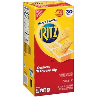 Ritz Ritz Handi-Snacks Crackers 'N' Cheesy Dip, .95 oz, 30 ct