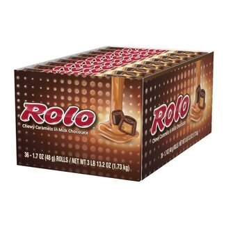 Rolo Rolo Caramel Bar, 1.7 oz, 36 ct