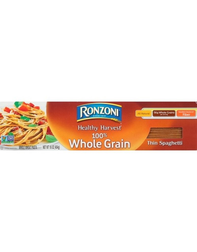 Ronzoni Ronzoni Thin Spaghetti Whole Grain, 16 oz, 20 ct
