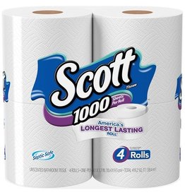 Scott Scott Bath Tissue 1000, 4 ct (Pack of 12)