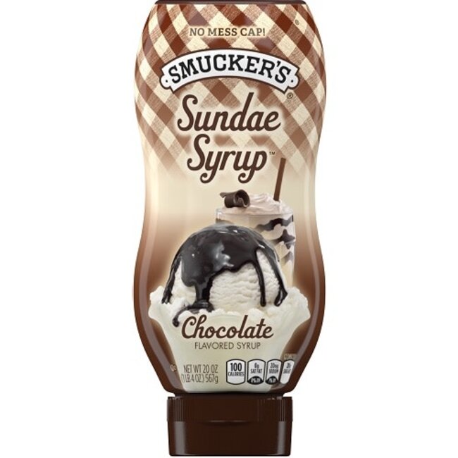 Smucker's Chocolate Sundae Syrup, 20 oz, 12 ct