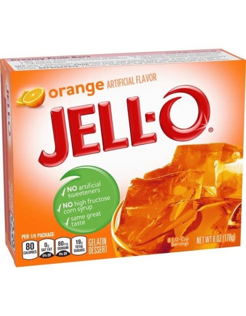 Jell-O Jell-O Orange Gelatin, 6 oz