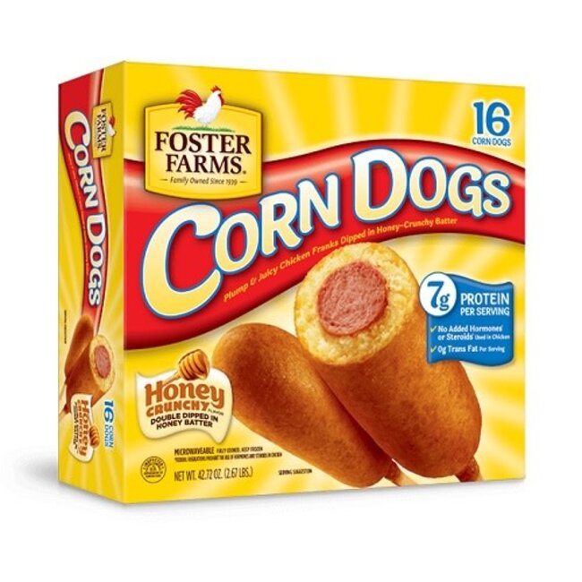 Foster Farm Corn Dogs, 16 ct, (Pack of 12)