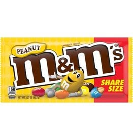 M&M's Chocolate Candy, Peanut Butter, Full Size 1.63 oz, 24-count