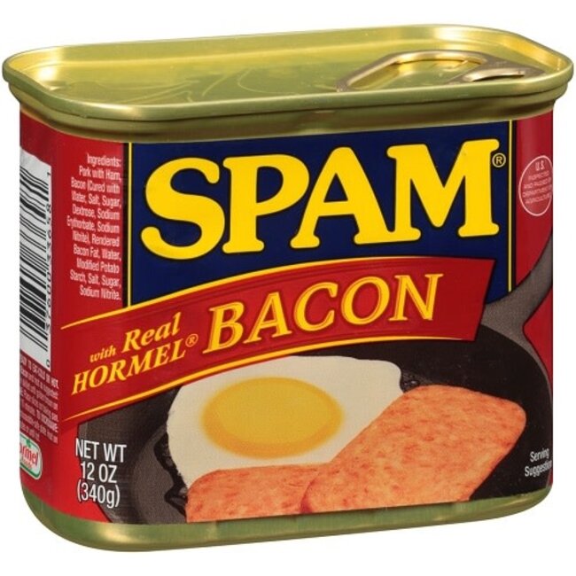 Spam Bacon Luncheon Meat, 12 oz, 12 ct