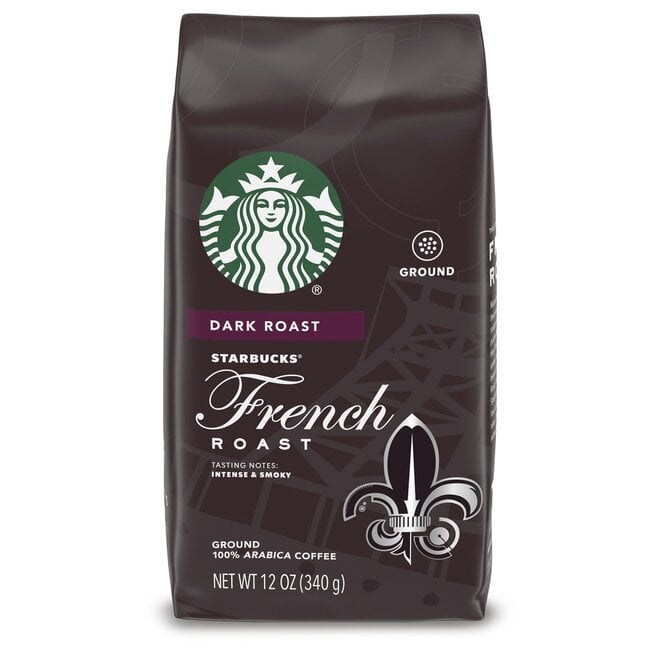Starbucks French Roast Ground Coffee, 12 oz, 6 ct