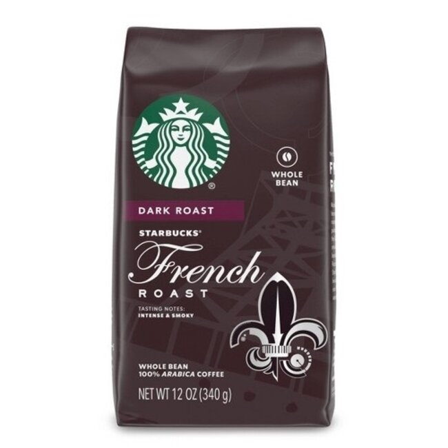 Starbucks French Roast Whole Bean Coffee, 12 oz, 6 ct