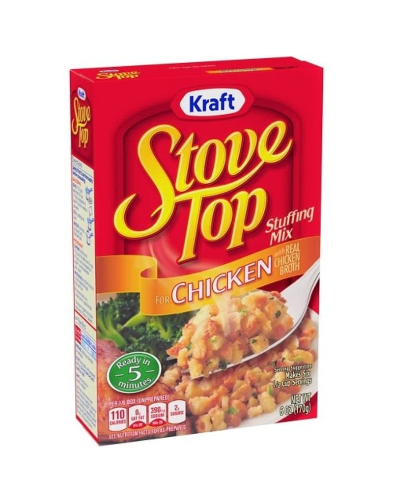 Kraft Stove Top Chicken Stuffing mix, 6 oz, 12 ct