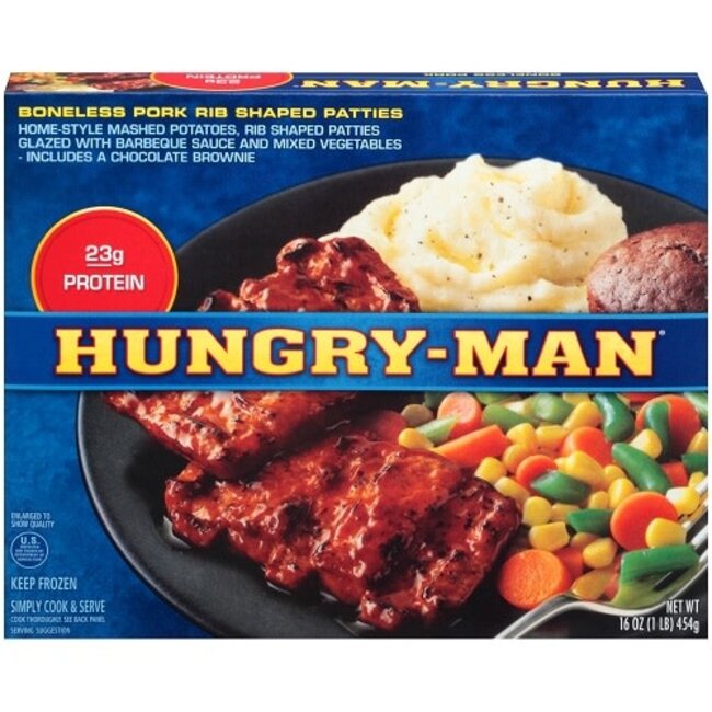 Swanson Hungry-Man Boneless Pork, 16 oz, 8 ct