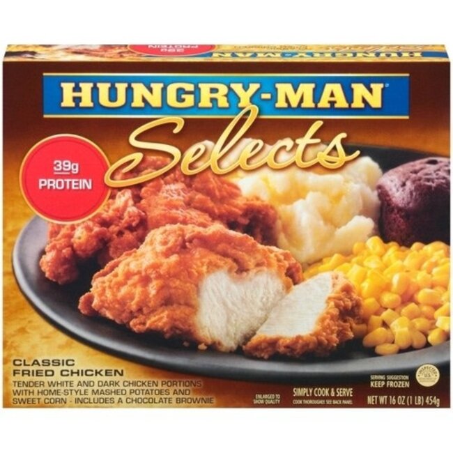 Swanson Hungry-Man Classic Fried Chicken, 16 oz, 8 ct