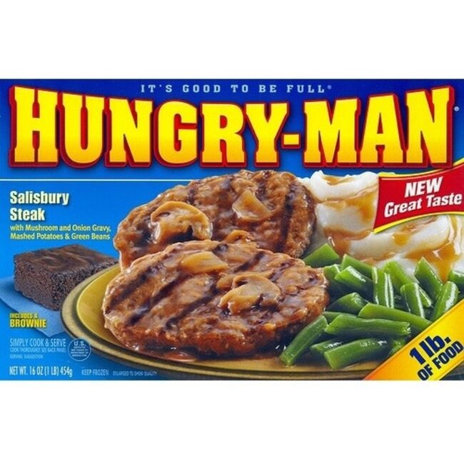 Swanson Hungry-Man Salisbury Steak, 16 oz, 8 ct