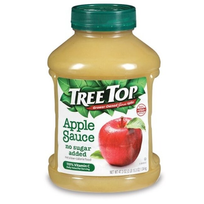 Tree Top Applesauce Natural, 48 oz, 8 ct