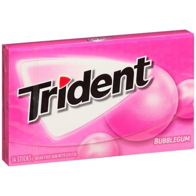 Trident Gum Bubble, 14 ct, (Pack of 15)