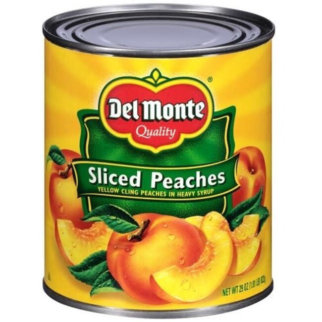 Del Monte Sliced Yellow Cling Peaches, 29 oz