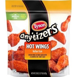 Tyson Foods Tyson Hot Buffalo Wings, 22 oz, 8 ct