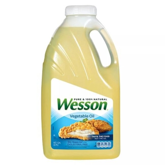 Wesson Vegetable Oil, 128 oz, 4 ct