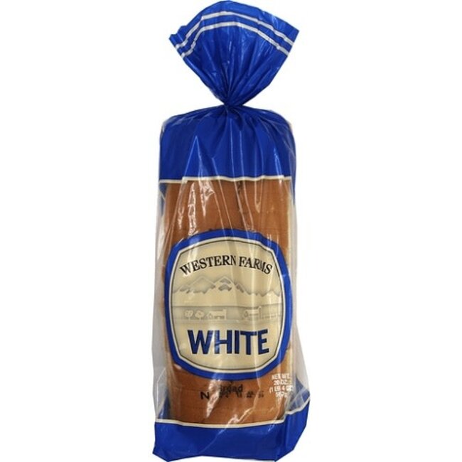 Western Farms White Bread, 20 oz