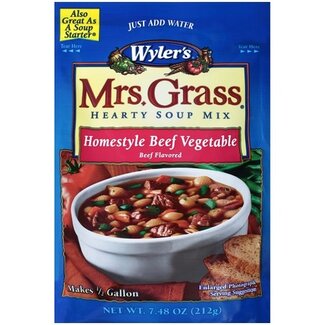 Wylers Wylers Beef Vegetable Soup Starter, 7.48 oz, 8 ct