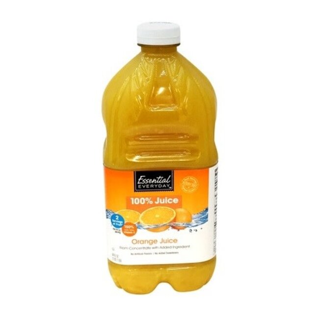 EED Orange Juice 100%, 64 oz