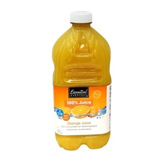 Essential Everyday EED Orange Juice 100%, 64 oz, 8 ct