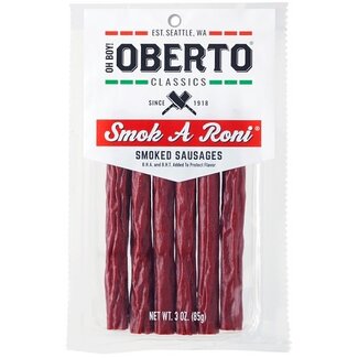 Oberto Oberto Smok A Roni Smoked Sausage Sticks, 3 oz, 8 ct