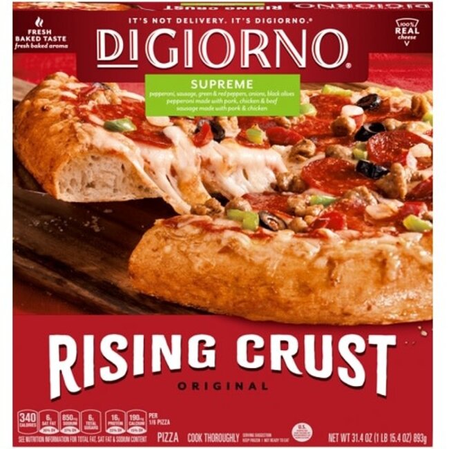 Digiorno Pizza Supreme Rising Crust 12 In, 12 ct