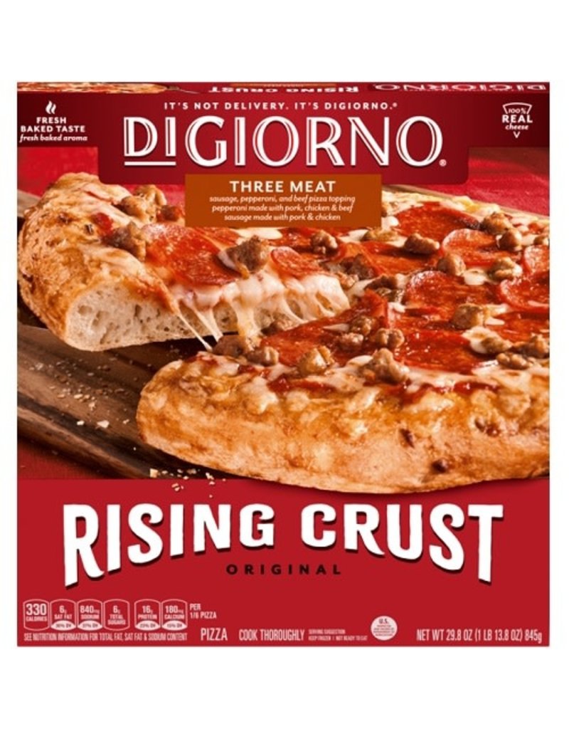 Digiorno Digiorno Pizza 3-Meat Rising Crust, 12 in, 12 ct
