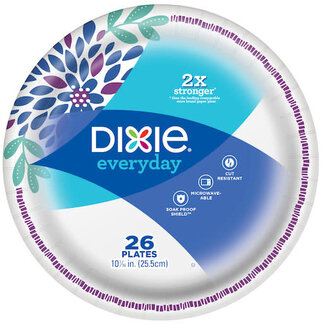 Dixie Dixie Coordinates Plates 10'', 26 ct