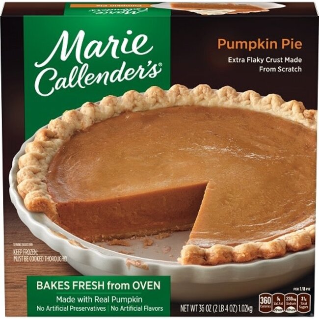 Marie Callender's Pumpkin Pie, 36 oz, 4 ct