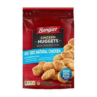 Banquet Banquet Chicken Nugget Boneless Original Bag, 32 oz