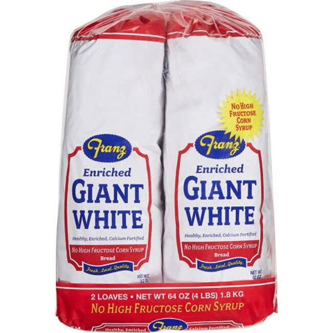 Franz Giant White Bread, 32 oz, 2 ct